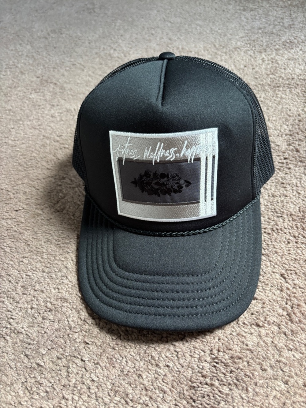 Free People FP Movement NWOT Black Trucker Hat